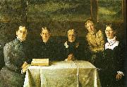 Michael Ancher det brondumske familiebillede oil on canvas
